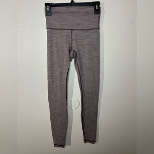 Lululemon size 4 purple stripped leggings